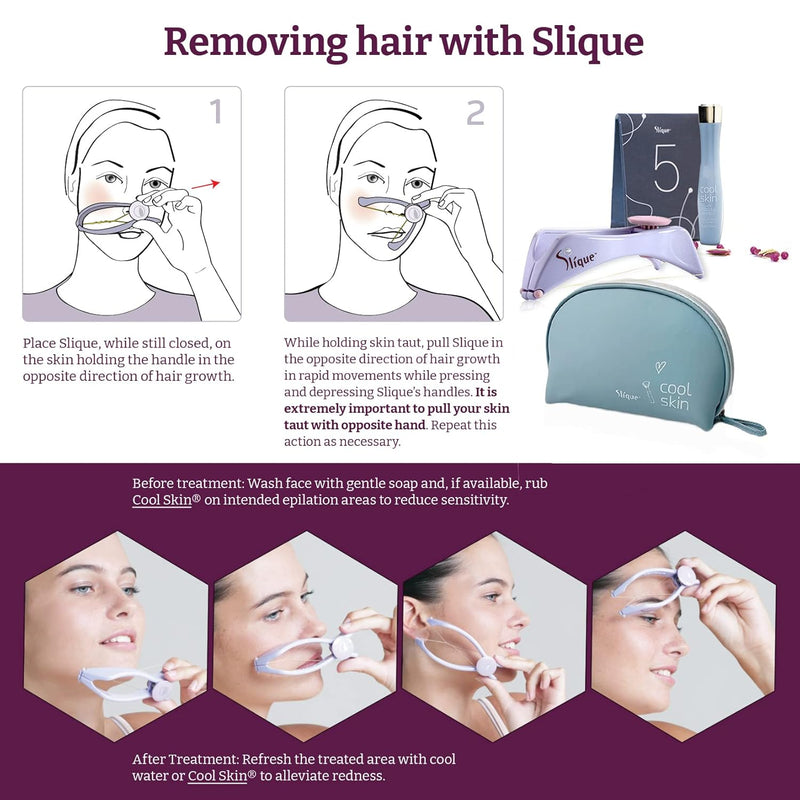 Slique hair threading machine